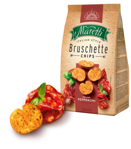 Maretti Bruschette Kenyérkarikák 70 G - Salami Pepperoni