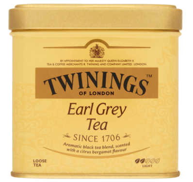 Twinings Earl Grey Fémdobozos Tea 100G