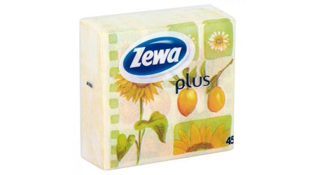 Zewa Plus 1 Rétegű Szalvéta Mintás 45Db