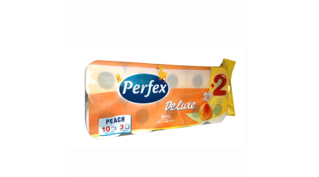 Perfex Wc Papír 8+2 tekercs 3 rétegű 150Lap Deluxe Barack