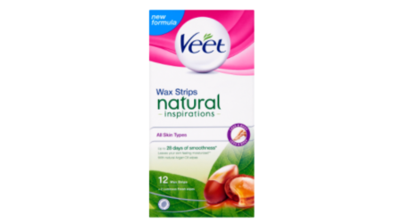 Veet Natural Inspirations Argán Olajjal Hideggyanta Szalagok Lábra 12Db