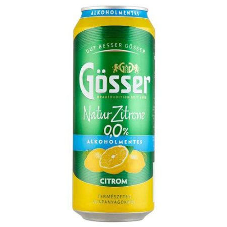 Gösser NaturZitrone Alkoholmentes sörital 0