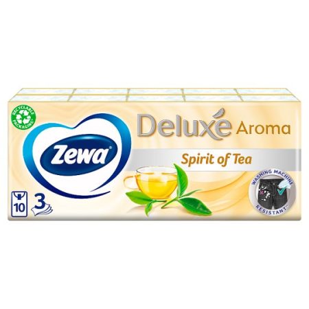 Zewa Deluxe Papírzsebkendő Spirit Of Tea 3 Réteg 10*10Db