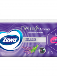 Zewa Deluxe Papírzsebkendő Levendula 90Db
