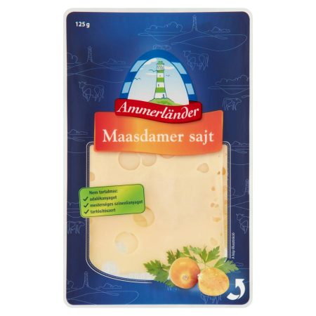 Ammerland szeletelt Maasdamer sajt 125g