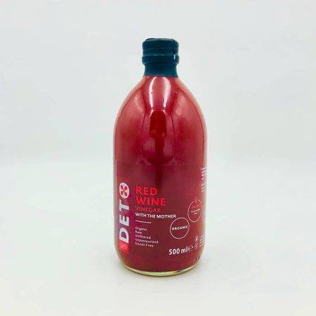 DETO Bio szűretlen vörösbor ecet szirup "anyaecettel" 500ml