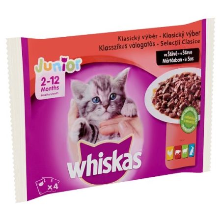 Whiskas Junior alutasak húsos 4x100g