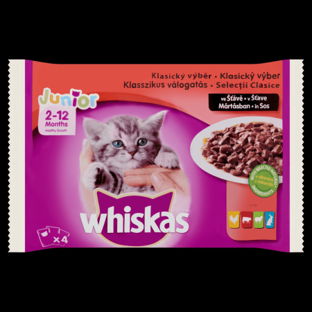 Whiskas Junior alutasak húsos 4x100g