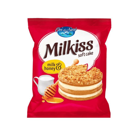 Milkiss mézes piskóta tejízű krémmel 50g