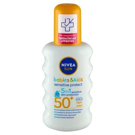 NIVEA SUN Kids Sensitive Protect & Care gyermek spray FF50+ 200 ml