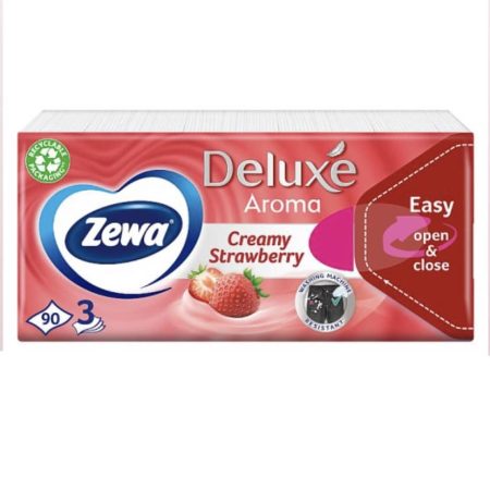 Zewa deluxe papírzsebkendő 3 réteg Epres