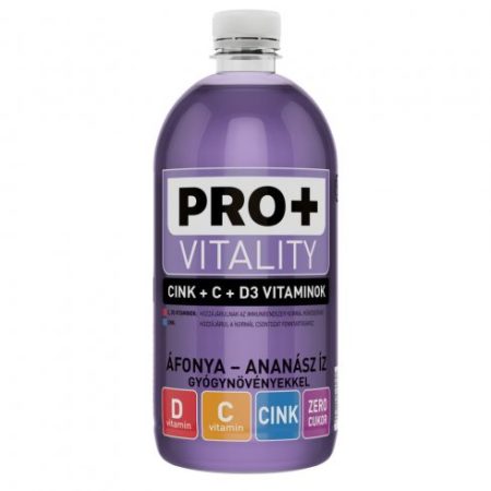 Power Fruit Pro+ Vitality 750ml Áfonya-Ananász gyógynövényekkel