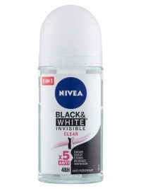 Nivea Black&White Invisible Clear nõi roll-on dezodor 50ml