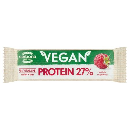 Cerbona Vegán málnás szelet +protein 40g