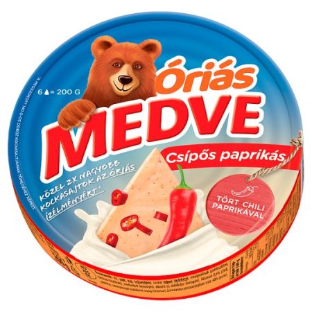 Medve sajt csípõs paprikás ízesítésben 140g (8x17