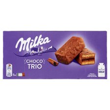Milka Choco Trio kakaós krémmel töltött piskóta
