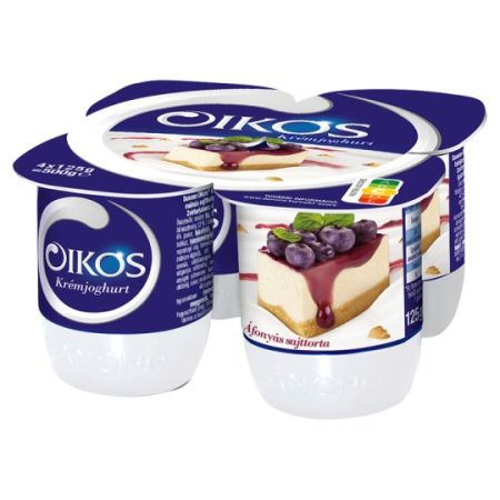 Danone Oikos áfonyás sajttorta ízû krémjoghurt 4x125g