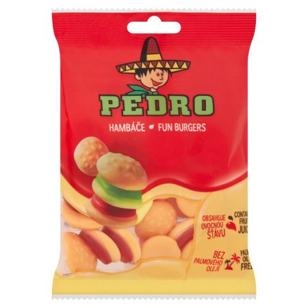 Pedro Fun burgers gyümölcsös gumicukor 80g