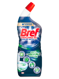 Bref Excellence Gel Color Active+ Citrus folyékony WC tisztítószer 700 ml
