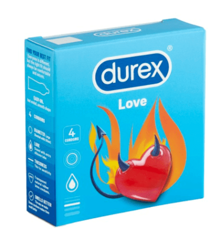 Durex óvszer 4db Love