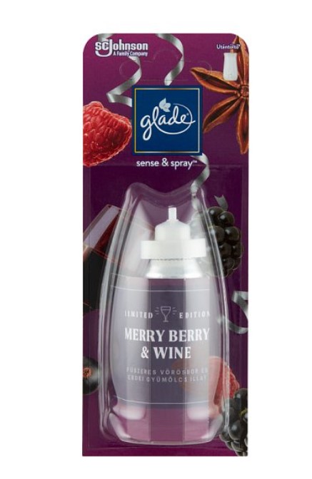 Glade Sense & Spray automata légfrissítõ utántöltõ 18 ml Merry Berry & Wine