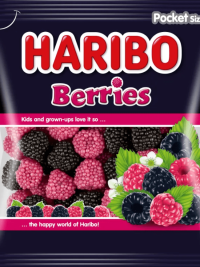 Haribo Berries szeder-málna 100g