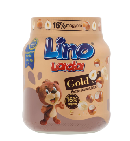 Lino Lada Gold mogyorókrém mogyoródarabos 350g