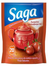 Saga Gyümölcstea 20 filter 34g Vörösáfonya