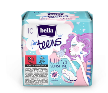 Bella For Teens Ultra sensitive egészségügyi betét 10db