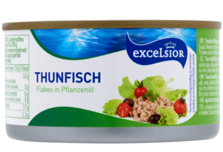 Excelsior apritott tonhal növényi olajban 185g