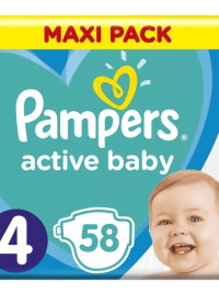 Pampers Active baby pelenka 4-es 9-14kg 58db