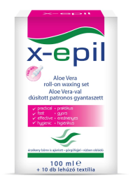 X-Epil Aloe-Vera-s patronos gyantaszett 100ml